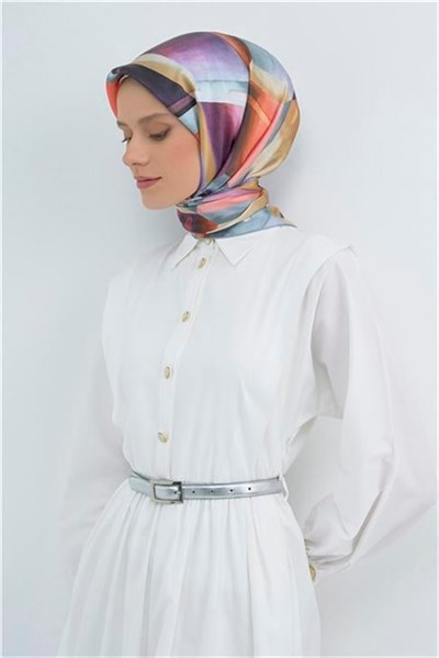 Armine Yeni Sezon 2026 Saf İpek Twill Eşarp 9510D 80