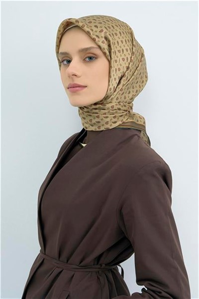 Armine Yeni Sezon 2026 Saf İpek Twill Eşarp 9540D 85