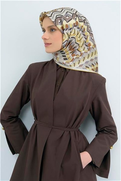 Armine Yeni Sezon 2026 Saf İpek Twill Eşarp 9542D 37