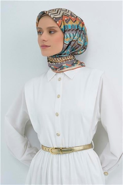 Armine Yeni Sezon 2026 Saf İpek Twill Eşarp 9542D 38