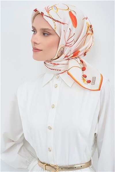 Armine Yeni Sezon 2026 Saf İpek Twill Eşarp 9527D 09