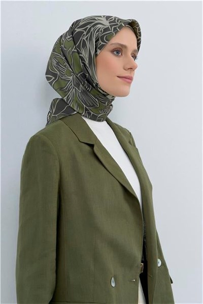 Armine Yeni Sezon 2026 Saf İpek Twill Eşarp 9539D 35