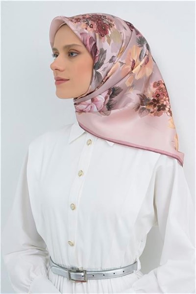 Armine Yeni Sezon 2026 Saf İpek Twill Eşarp 9520D 02