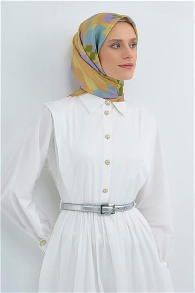 Armine Yeni Sezon 2026 Saf İpek Twill Eşarp 9507D 50