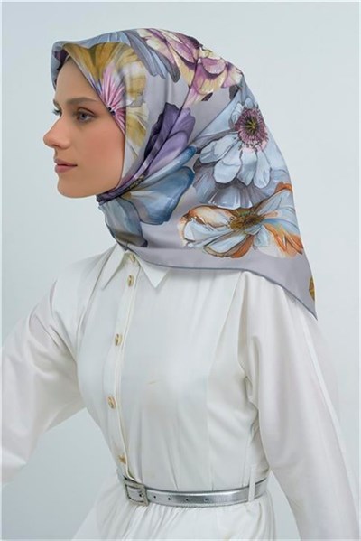 Armine Yeni Sezon 2026 Saf İpek Twill Eşarp 9503D 04