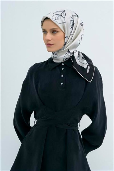 Armine Yeni Sezon 2026 Saf İpek Twill Eşarp 9536D 38