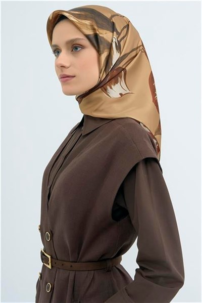 Armine Yeni Sezon 2026 Saf İpek Twill Eşarp 9506D 82