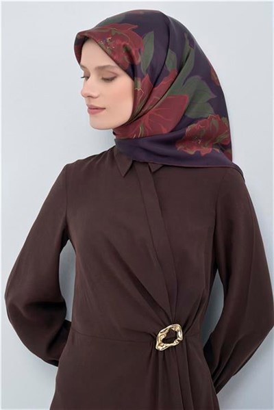Armine Yeni Sezon 2026 Saf İpek Twill Eşarp 9509D 59