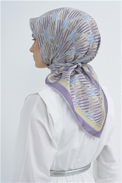 Armine Yeni Sezon 2026 Saf İpek Twill Eşarp 9533D 02