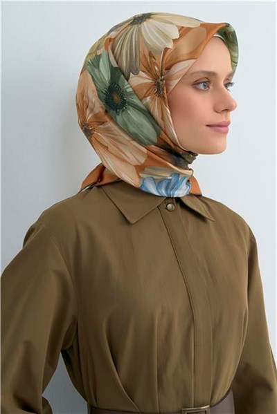 Armine Yeni Sezon 2026 Saf İpek Twill Eşarp 9503D 57