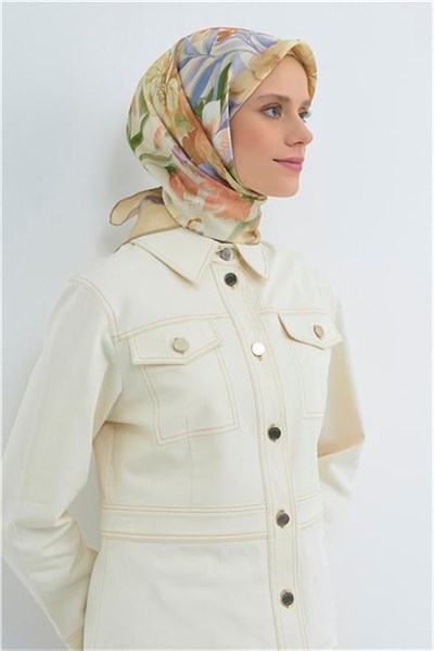 Armine Yeni Sezon 2026 Saf İpek Twill Eşarp 9516D 03