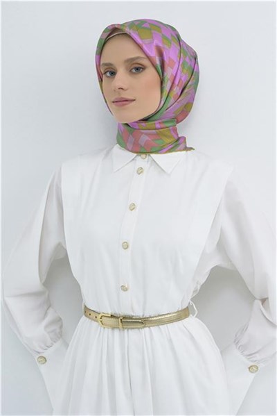 Armine Yeni Sezon 2026 Saf İpek Twill Eşarp 9507D 54