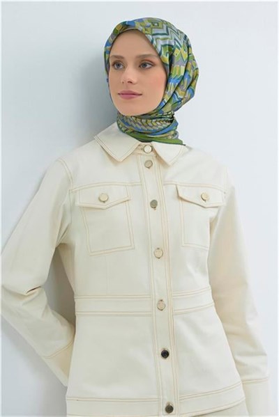 Armine Yeni Sezon 2026 Saf İpek Twill Eşarp 9542D 53