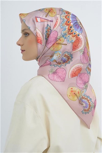 Armine Yeni Sezon 2026 Saf İpek Twill Eşarp 9532D 05
