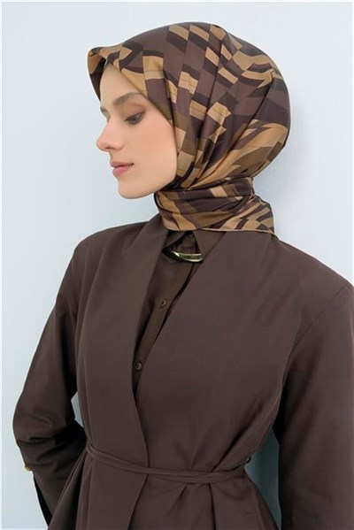 Armine Yeni Sezon 2026 Saf İpek Twill Eşarp 9507D 02