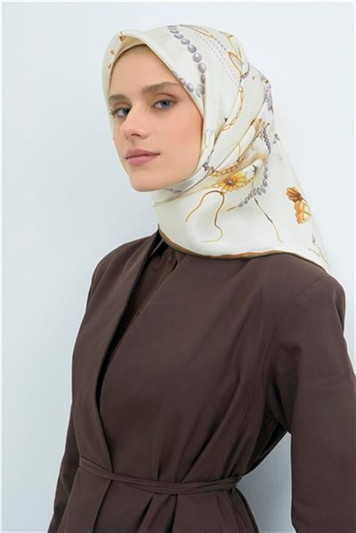 Armine Yeni Sezon 2026 Saf İpek Twill Eşarp 9527D 84
