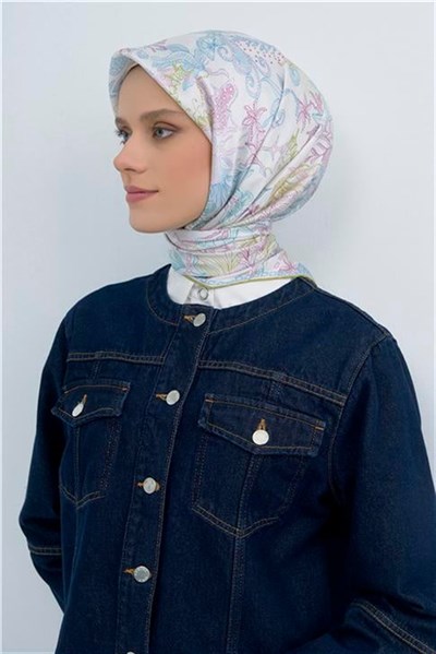 Armine Yeni Sezon 2026 Saf İpek Twill Eşarp 9545D 53