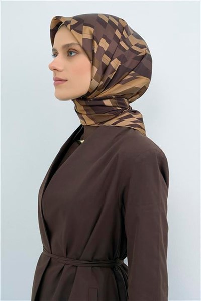 Armine Yeni Sezon 2026 Saf İpek Twill Eşarp 9507D 02