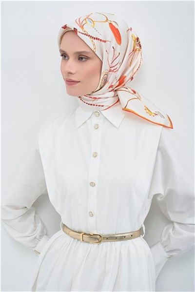 Armine Yeni Sezon 2026 Saf İpek Twill Eşarp 9527D 09