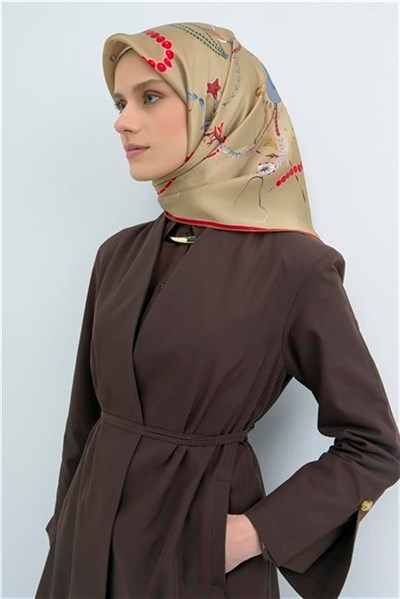 Armine Yeni Sezon 2026 Saf İpek Twill Eşarp 9527D 83