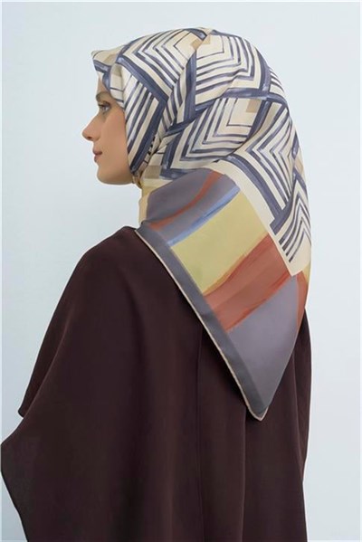 Armine Yeni Sezon 2026 Saf İpek Twill Eşarp 9534D 04
