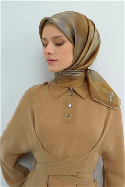 Armine Yeni Sezon 2026 Saf İpek Twill Eşarp 9513D 37