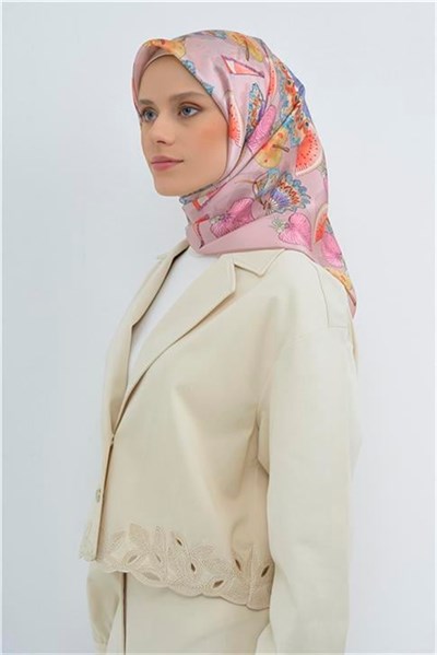 Armine Yeni Sezon 2026 Saf İpek Twill Eşarp 9532D 05