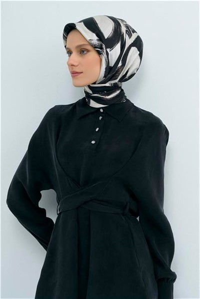 Armine Yeni Sezon 2026 Saf İpek Twill Eşarp 9555D 01