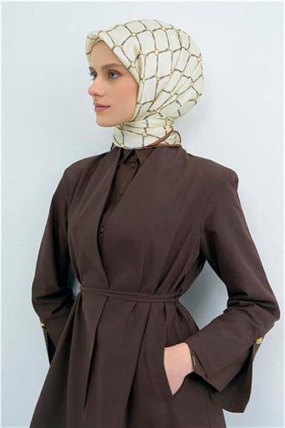 Armine Yeni Sezon 2026 Saf İpek Twill Eşarp 9538D 80