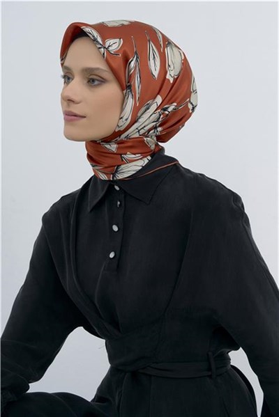 Armine Yeni Sezon 2026 Saf İpek Twill Eşarp 9536D 43