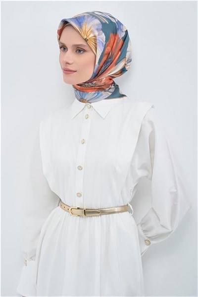 Armine Yeni Sezon 2026 Saf İpek Twill Eşarp 9503D 85