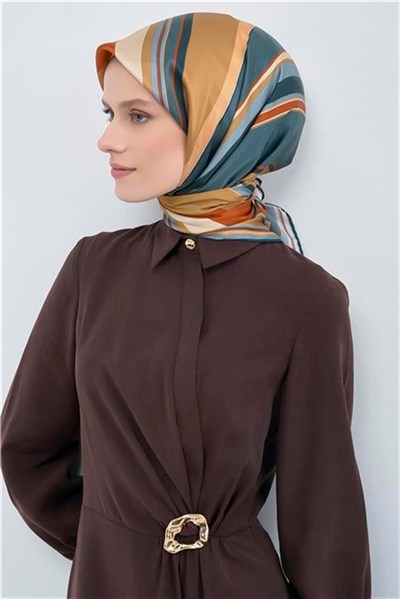 Armine Yeni Sezon 2026 Saf İpek Twill Eşarp 9514D 81