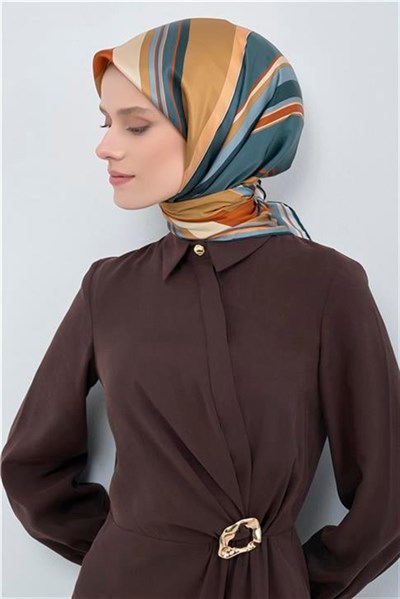 Armine Yeni Sezon 2026 Saf İpek Twill Eşarp 9514D 81