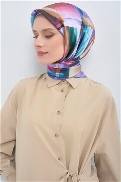 Armine Yeni Sezon 2026 Saf İpek Twill Eşarp 9510D 05