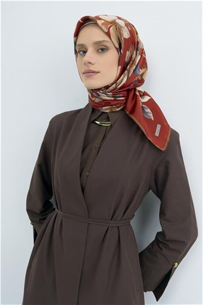 Armine Yeni Sezon 2026 Saf İpek Twill Eşarp 9524D 56