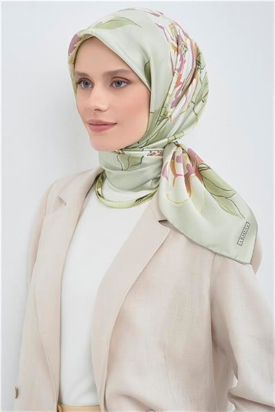 Armine Yeni Sezon 2026 Saf İpek Twill Eşarp 9509D 33