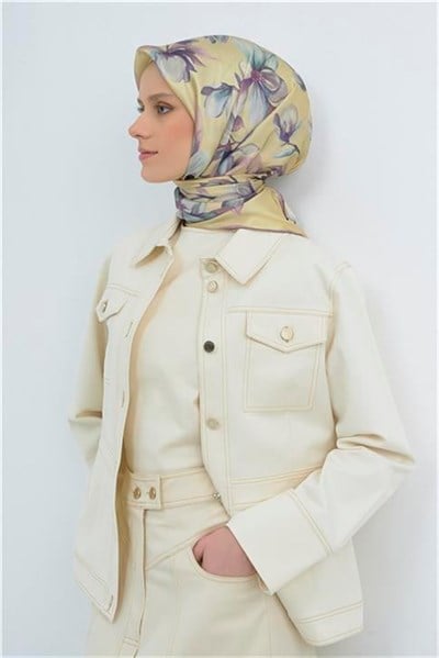 Armine Yeni Sezon 2026 Saf İpek Twill Eşarp 9524D 50