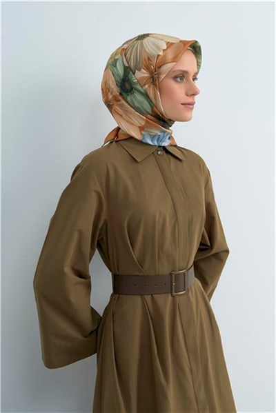 Armine Yeni Sezon 2026 Saf İpek Twill Eşarp 9503D 57