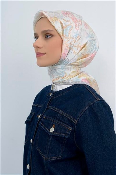 Armine Yeni Sezon 2026 Saf İpek Twill Eşarp 9545D 81