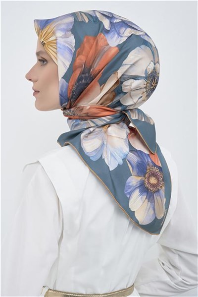 Armine Yeni Sezon 2026 Saf İpek Twill Eşarp 9503D 85