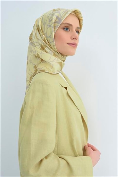 Armine Yeni Sezon 2026 Saf İpek Twill Eşarp 9539D 34
