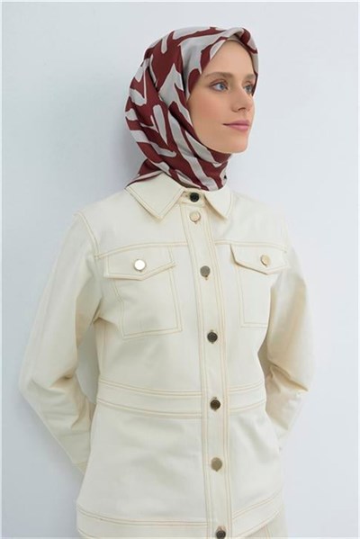 Armine Yeni Sezon 2026 Saf İpek Twill Eşarp 9554D 51