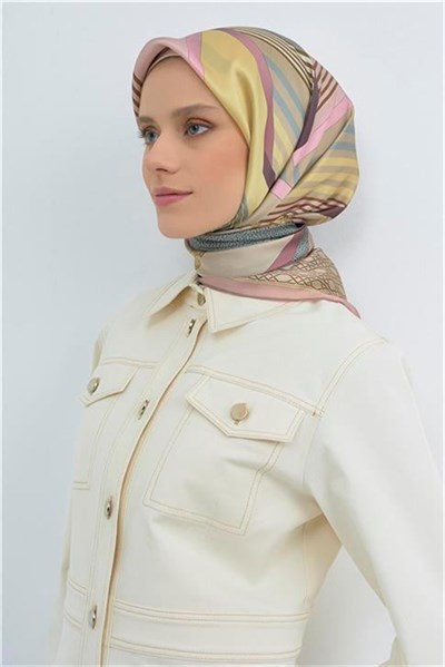 Armine Yeni Sezon 2026 Saf İpek Twill Eşarp 9521D 02