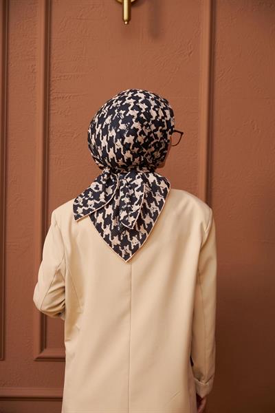 Aura Kazayağı Soft Eşarp Siyah Pembe 1155-12