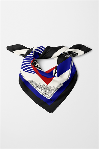 Bandana Ethnic Motif Desen Saks