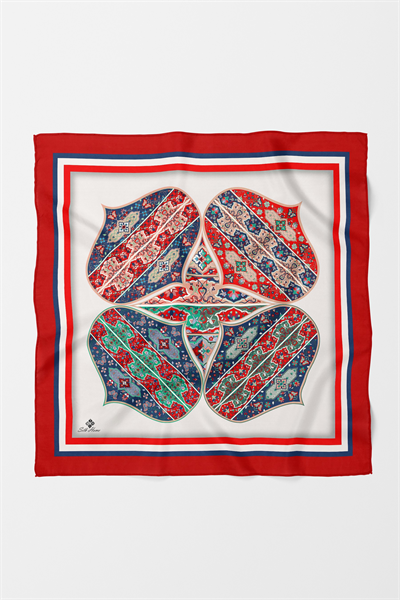 Bandana Etnik Desen Kırmızı