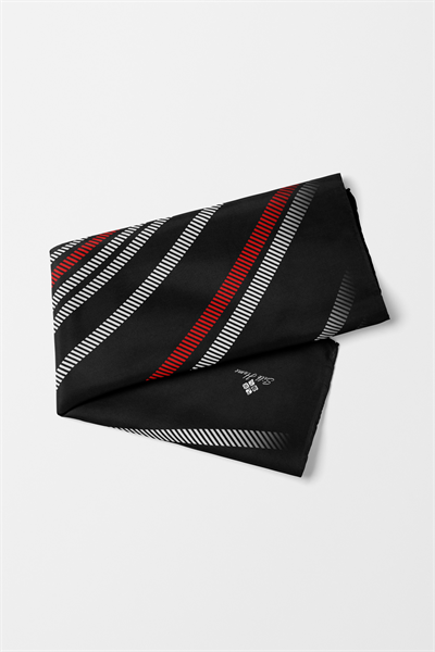 Bandana Şerit Desen Siyah