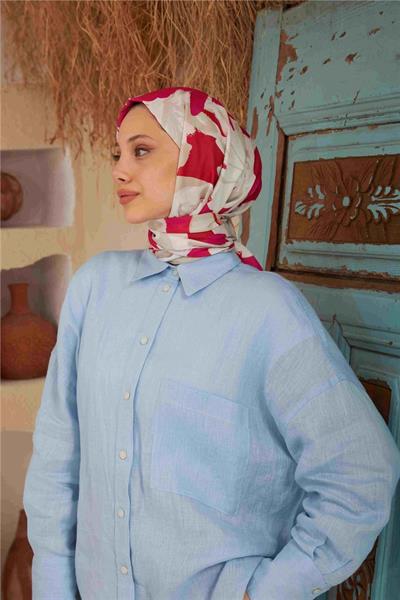 Comfort Arya Şal Krem Kiraz Pembe 3028-13