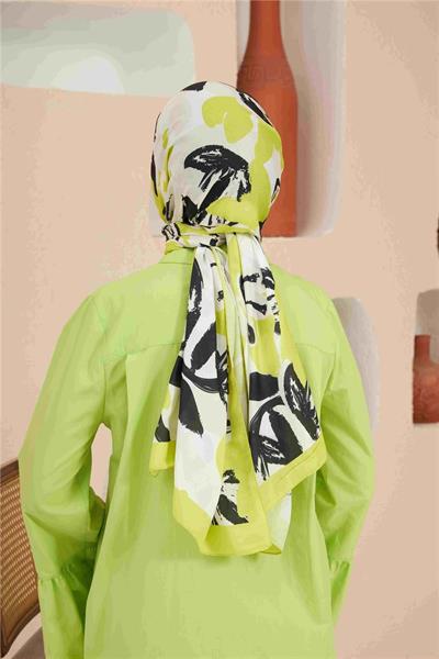 Comfort Arya Şal Siyah Yeşil 3028-08