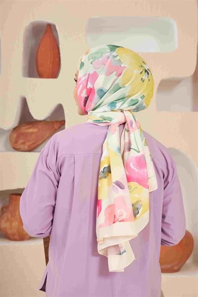 Comfort Flowers Şal Pudra Pembe 3027-03